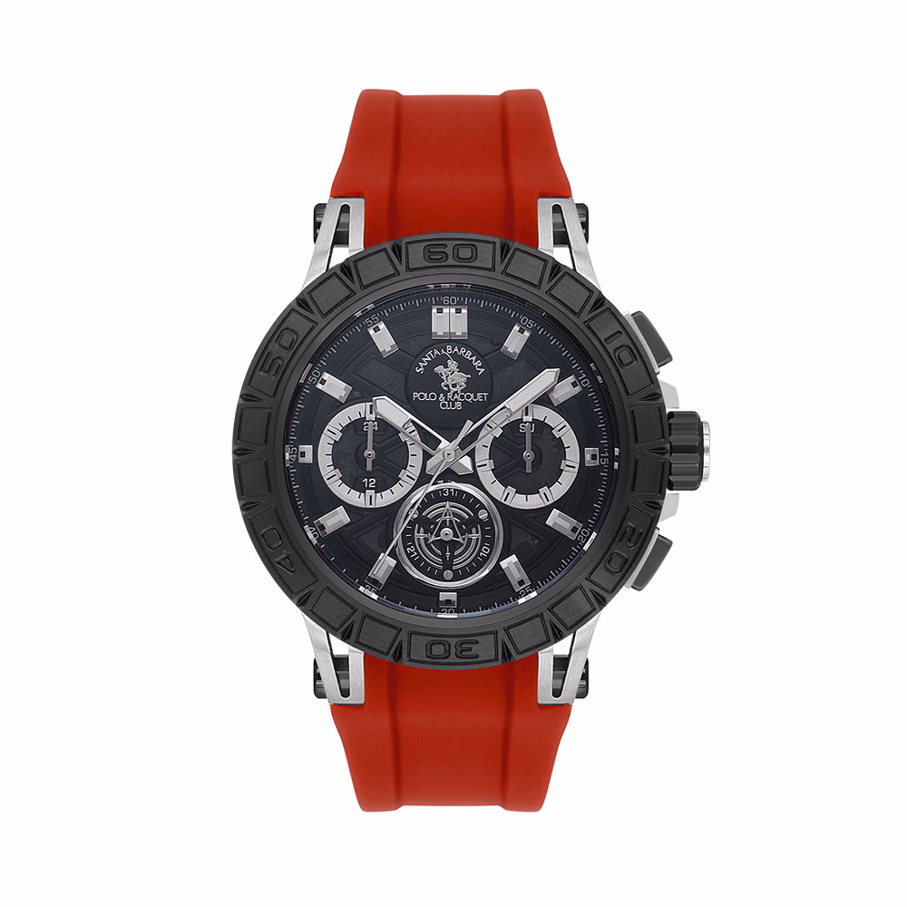 Santa Barbara Polo Prive - Ceas Barbatesc Quartz Rosu SB.5.10004.6