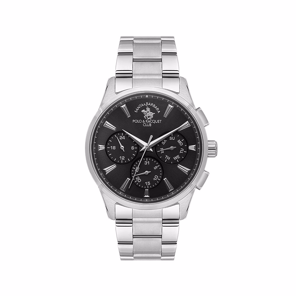 Santa Barbara Polo Noble - Ceas Barbatesc Quartz Argintiu SB.1.10648-2