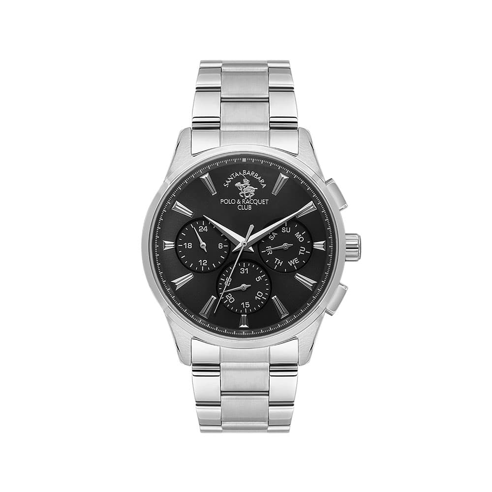 Santa Barbara Polo Noble - Ceas Barbatesc Quartz Argintiu SB.1.10648-2
