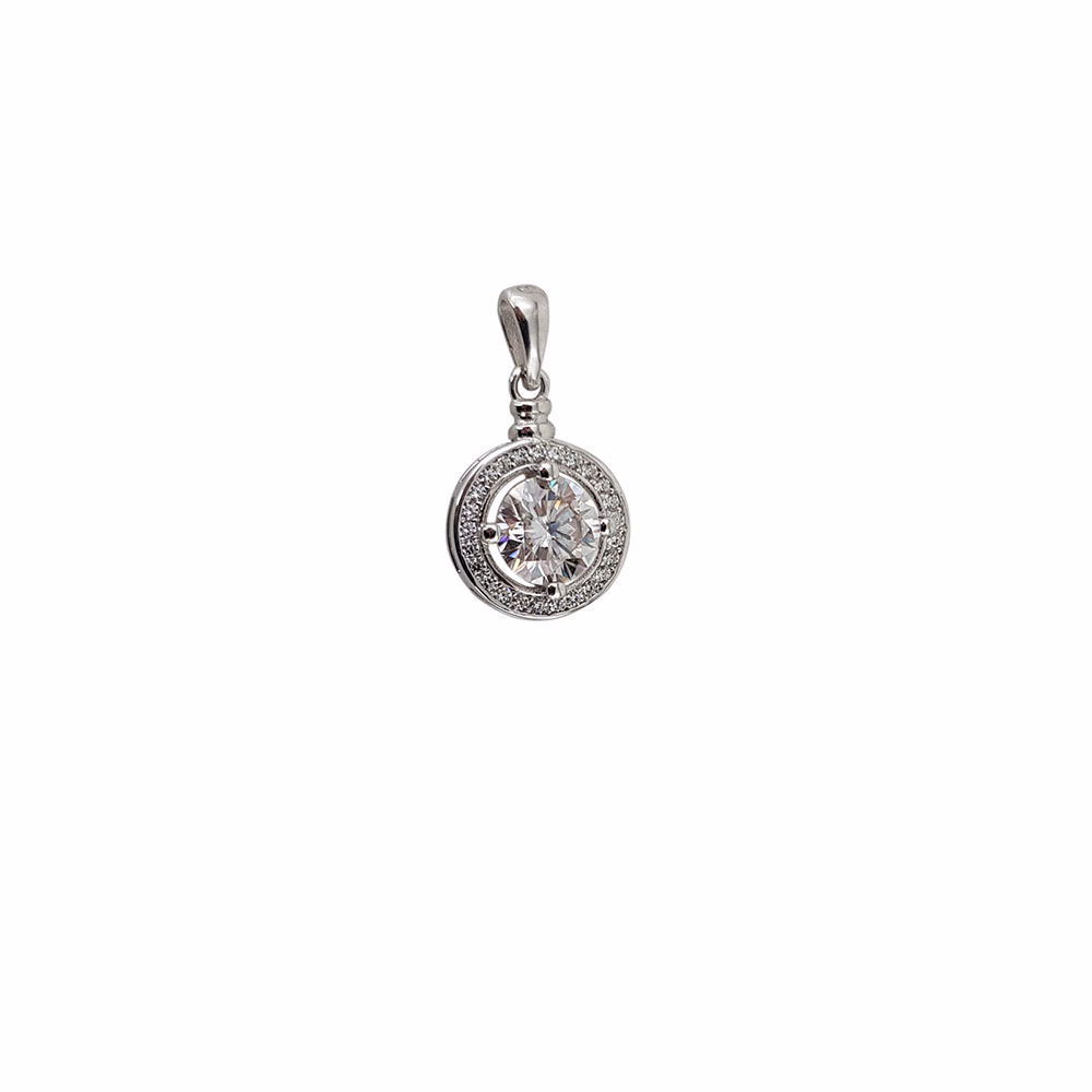Pandantiv argint elegant Moissanite
