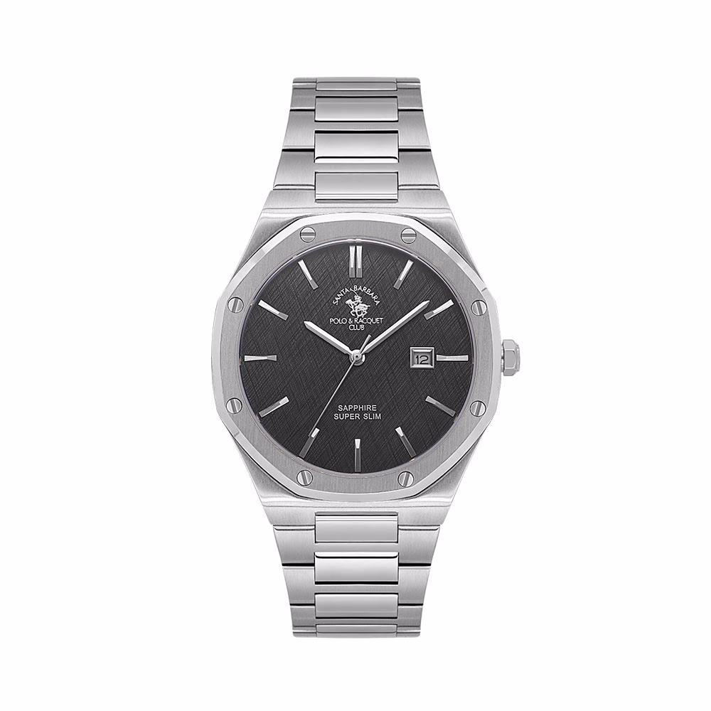 Santa Barbara Polo Noble - Ceas Barbatesc Quartz Argintiu SB.1.10673.2