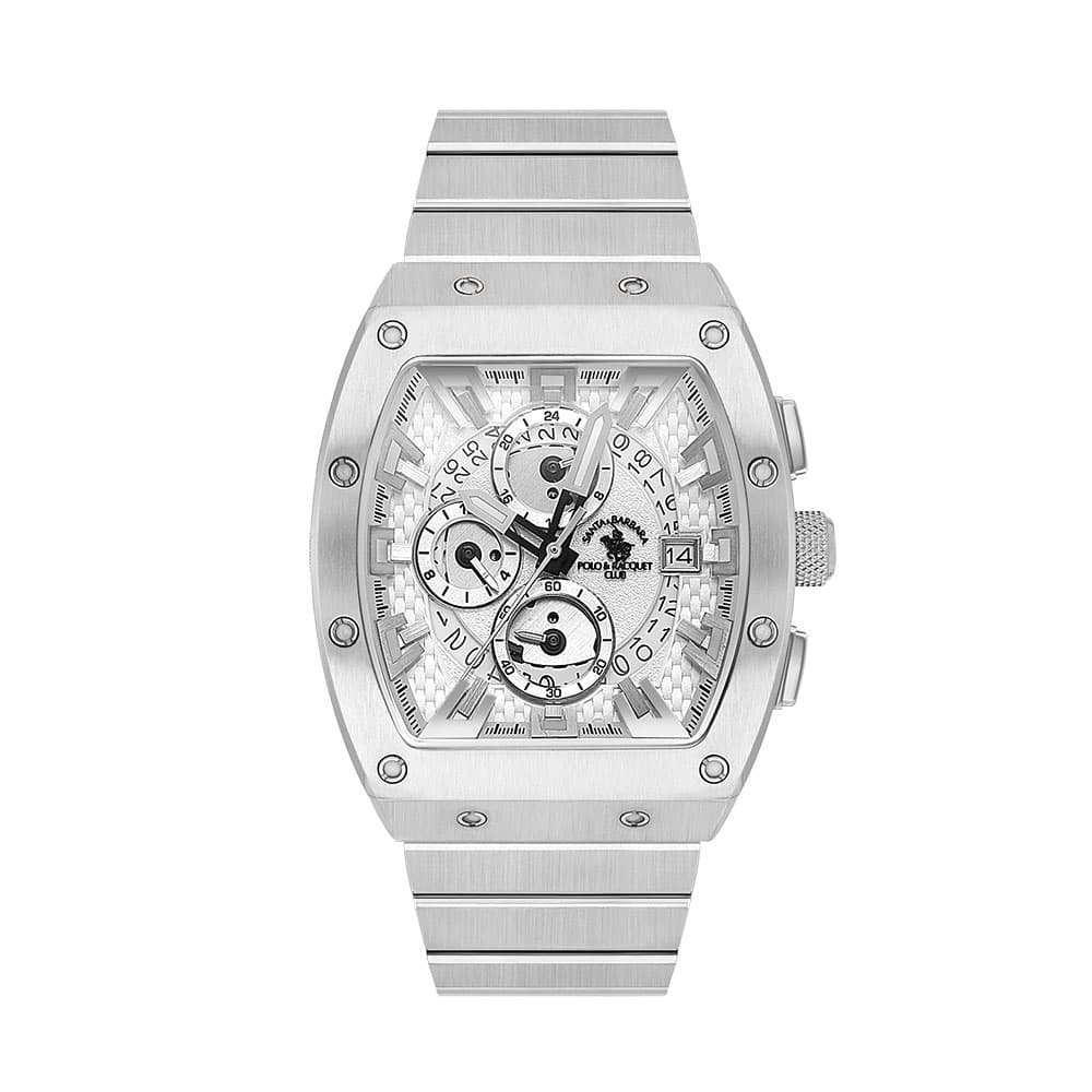 Santa Barbara Polo Luxury - Ceas Barbatesc Quartz Argintiu SB.1.10587.1