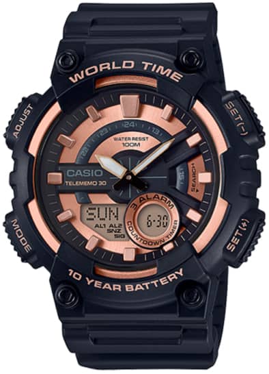 Мъжки дигитален часовник Casio - Casio Collection - AEQ-110W-1A3VDF
