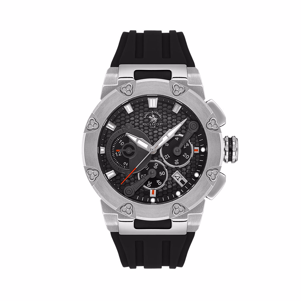 Santa Barbara Polo Prive - Ceas Barbatesc Quartz Negru SB.5.10001.1
