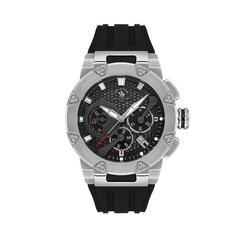 Santa Barbara Polo Prive - Ceas Barbatesc Quartz Negru SB.5.10001.1