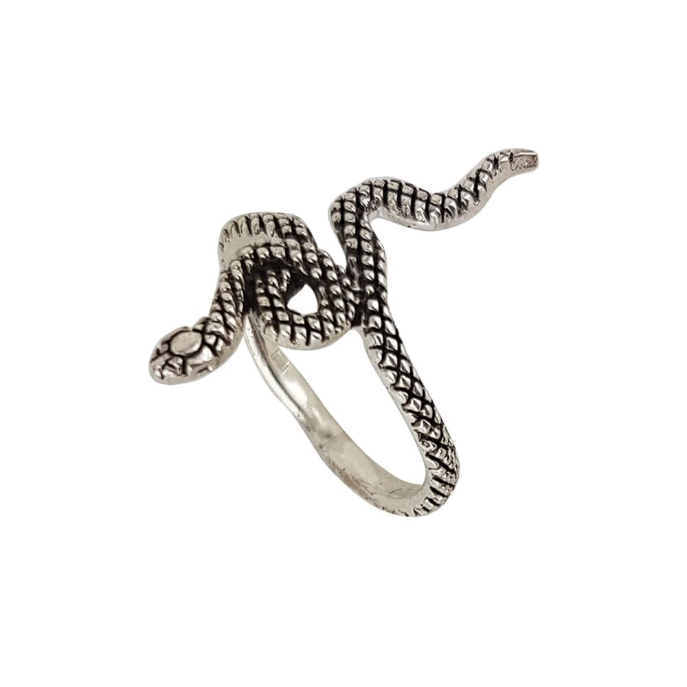 Inel argint sarpe vintage Snake marimea 51