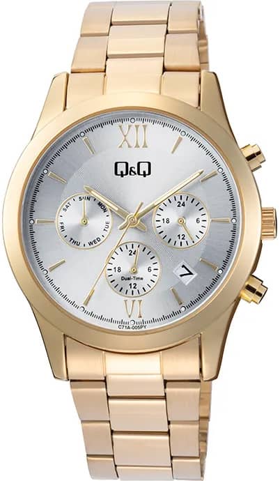Дамски аналогов часовник Q&Q Dual-Time - C71A-005PY
