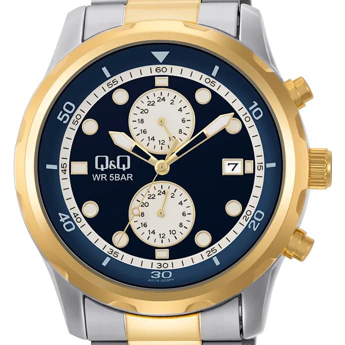 Мъжки часовник Q&Q Dual Time - A57A-003PY