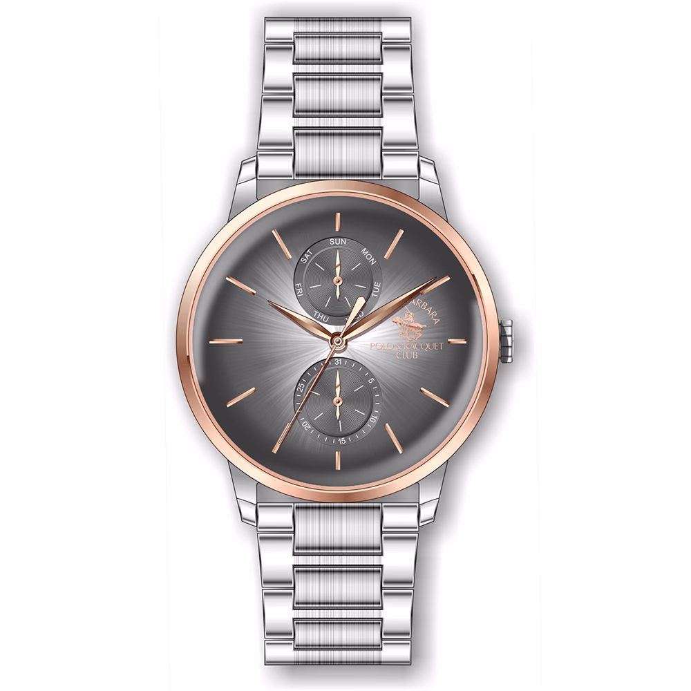 Santa Barbara Polo Noble - Ceas Barbatesc Quartz Argintiu SB.1.10108.4