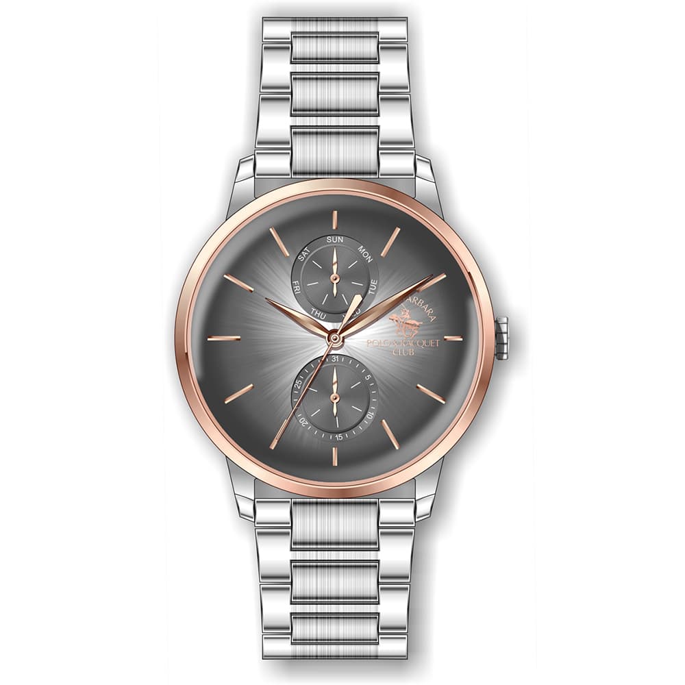 Santa Barbara Polo Noble - Ceas Barbatesc Quartz Argintiu SB.1.10108.4